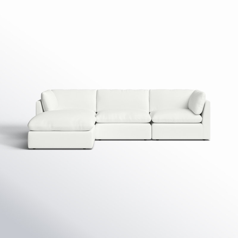 Josefa Upholstered L-Shaped Sectional with Ottoman