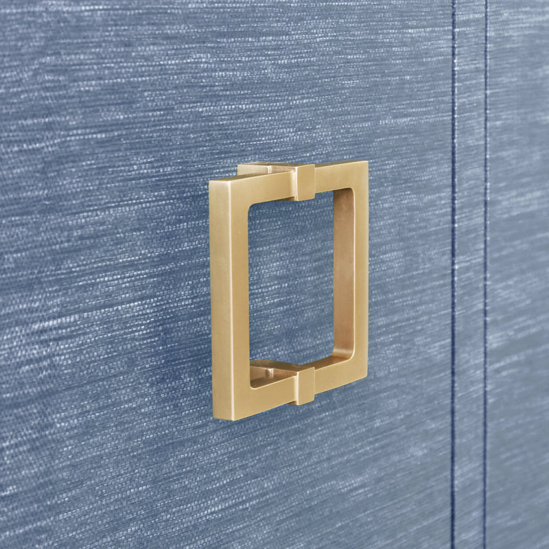 Effie 62'' W Buffet, Blue Dyed Grasscloth