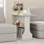 Table de bout l 32 po avec tablette pour le salon, table d'appoint en bois, table d'appoint Acception Room, bureau avec porte-revues.-117252400