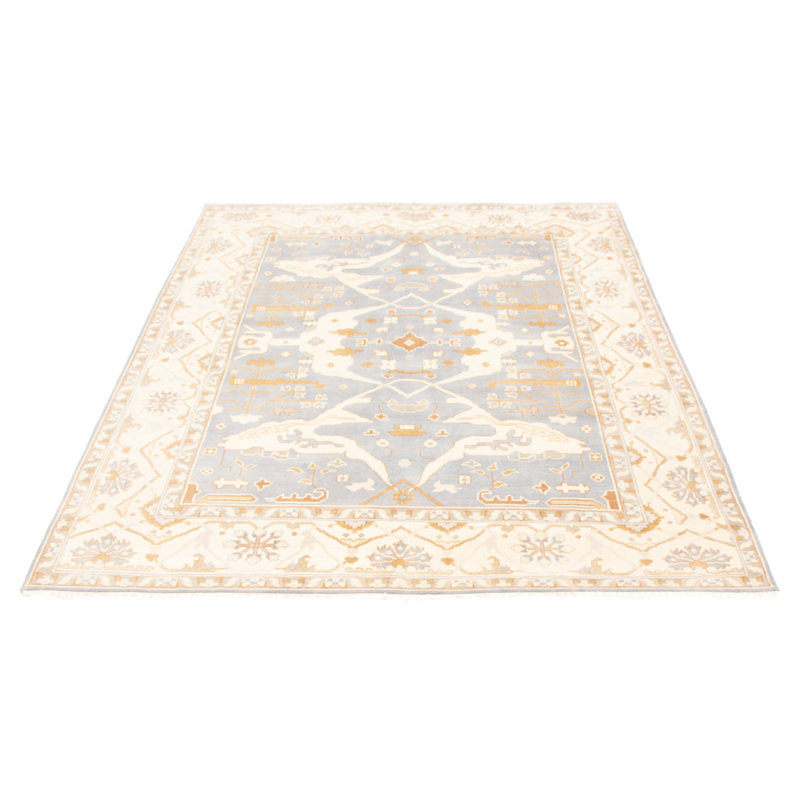 Tapis gris Korben Oushak 8 pi 1 po x 9 pi 9 po