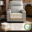 Fauteuil inclinable électrique en cuir véritable à paroi zéro avec appui-tête réglable, ports de charge USB et Type-C-131256408