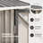 Gray Lean-To Garden Shed