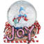 Boule à neige de Noël 5,25 "Musical" Joy "Snowmen and Gingerbread