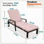 Single Sun Lounger With Wheeler