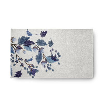 Chenille Floral Indoor / Outdoor Rug
