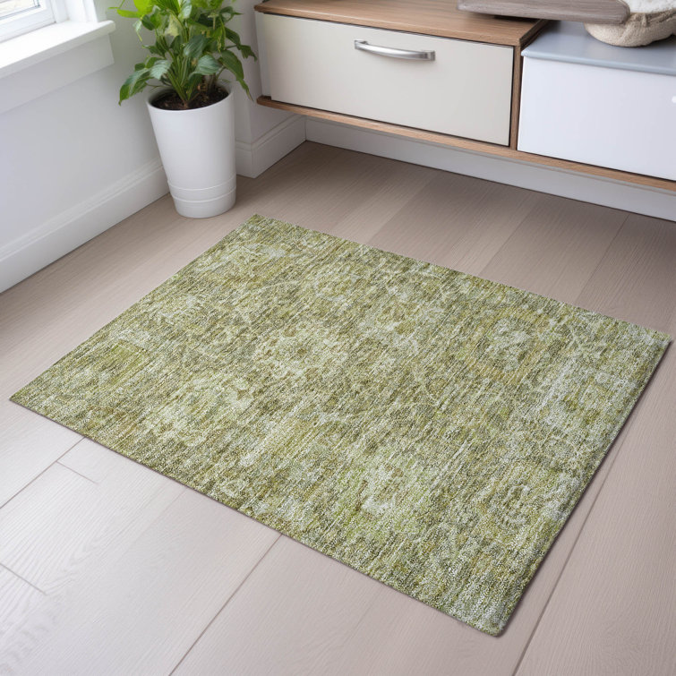 Premium Machine Washable Wayne AMF1101 Damask Rug