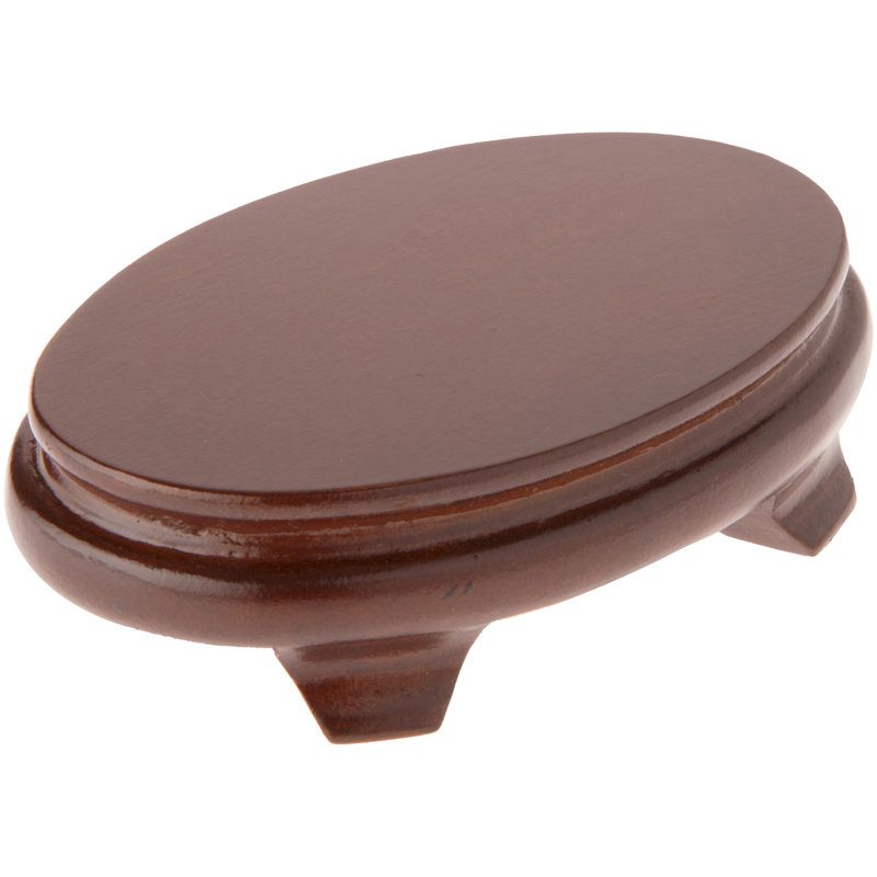 Piédestal Mailiah, Placage de bois de noyer, H 1,25 po x l 4,375 po x P 2,875 po
