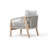 Marinee Acacia Wood Outdoor Woven Chair With Cushions