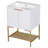 Saroj 24 " W Freestanding Standard Free Standing Single Double Single Vanity Bathroom Vanity With Ceramic Top