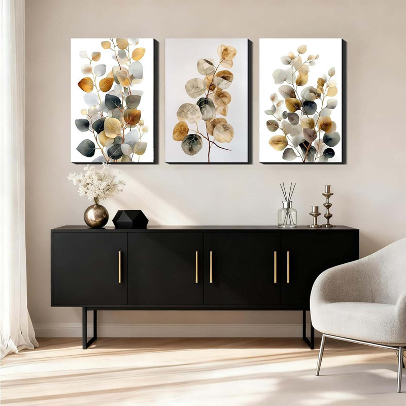 3 Piece Wrapped Canvas Wall Art