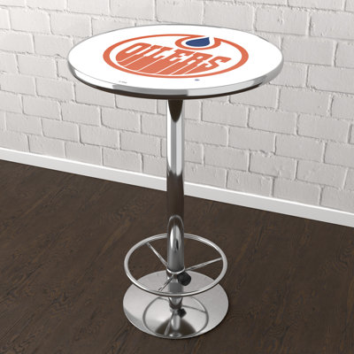 Table de bar avec repose-pieds Edmonton Oilers