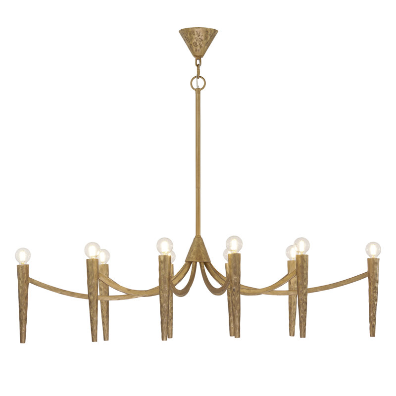 Belleza 10-Light Linear Chandelier in Spumante by Breegan Jane