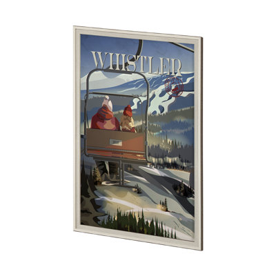 Whistler Go par Simone, reproduction d'art encadrée sous verre