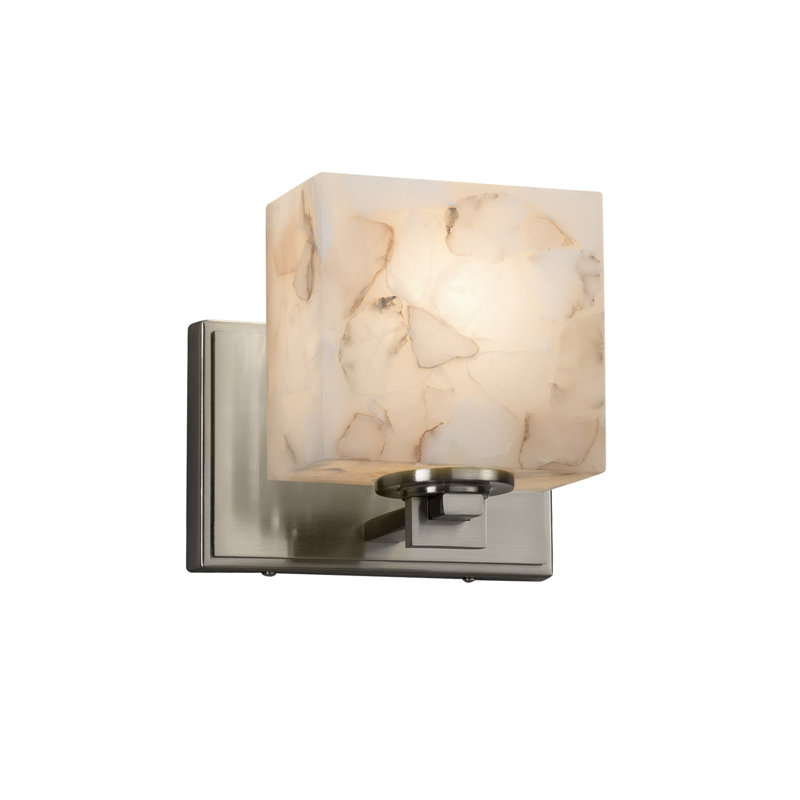 Appliquee à bras 1 lumières Bouzoun, Nickel brossé