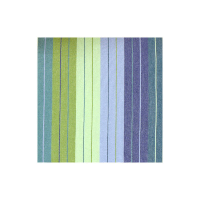 Sunbrella Fabric Seville Seaside Blue Green Striped Indoor Outdoor Patio Garden Polyester Filled Square Throw Pillow