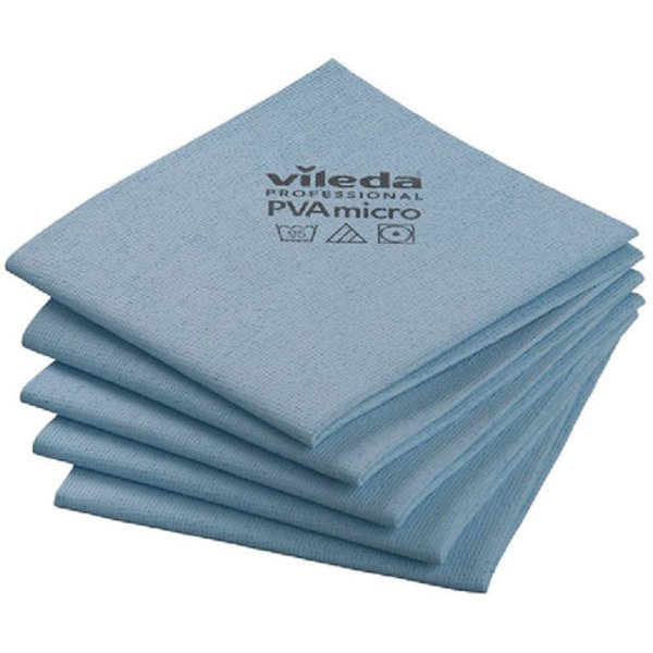 Vileda Professional - PVA Micro Cloth Yellow, 100% Microfibers Made of PVA