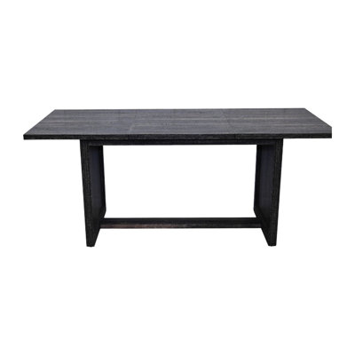 72.31" Long Dining Table For 6 - 8, Rectangular, Rustic Design, X Solid Legs, Family Use Style Engineered Wood, Good Gatherings