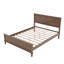 Lit plateforme en bois avec tête de lit et support à lattes de bois, aucun sommier requis, grand-1718546202-1718546205
