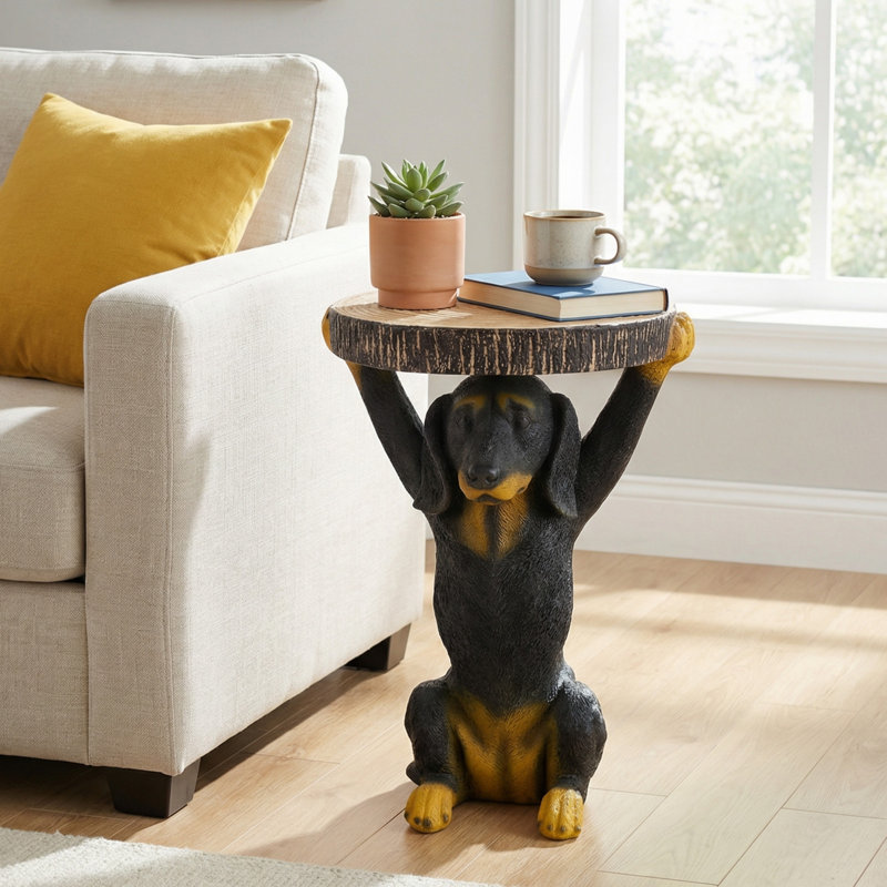 Table d'appoint Baxter Modern Rustic MGO Dog