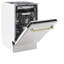 ZLINE Autograph Edition 18” Compact Control Dishwasher in Fingerprint Resistant Stainless Steel-348177994