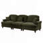 Chenille 2 Seater Sofa with Flared Arms and Removable Ruffles-1653435608-1676575293
