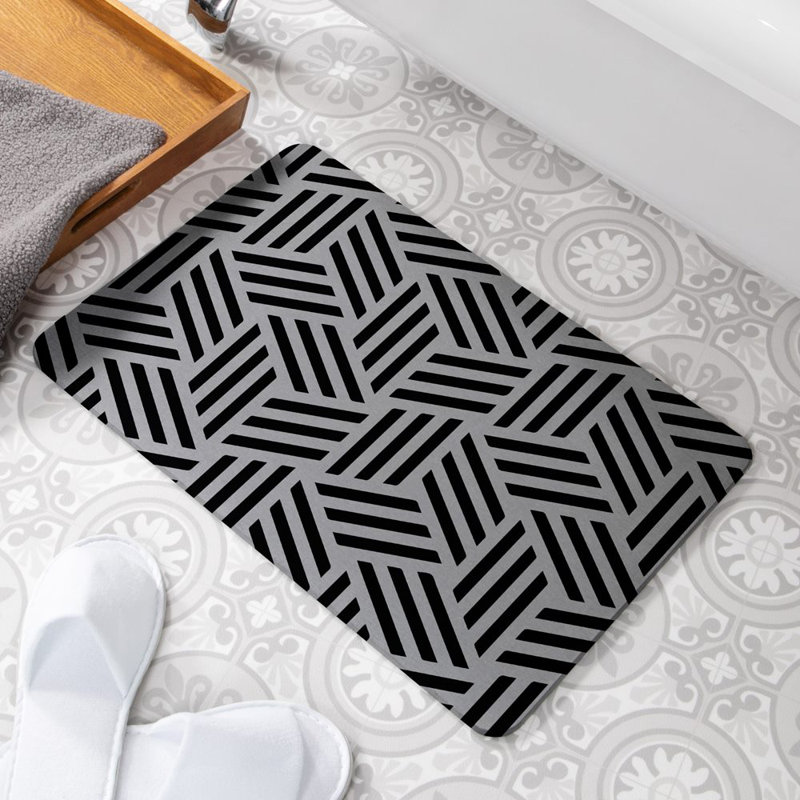 Non-Slip Shower Mat, Grey