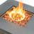 28" Propane Gas Fire Pit Table, 50000 BTU Square Steel Fire Pit  For Outside Patio Deck Garden Courtyard -Black