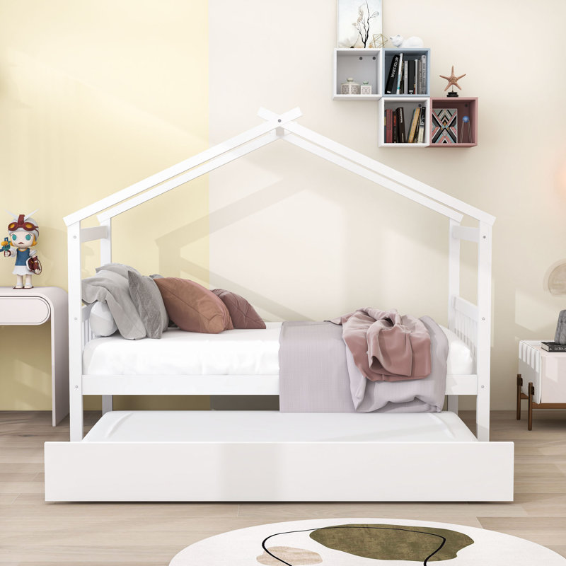 Lit plateforme avec lit gigogne Agaro par Isabelle & Max ™, Blanc