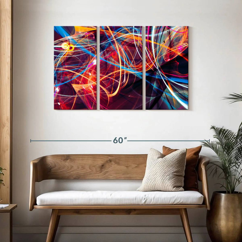 Avery Neon Light Streams, 28" H x 45" W