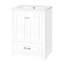 Meuble-lavabo de 61 cm avec lavabo en céramique, style contemporain, matériaux de qualité, rangement organisé, lavabo inclus, meuble fonctionnel