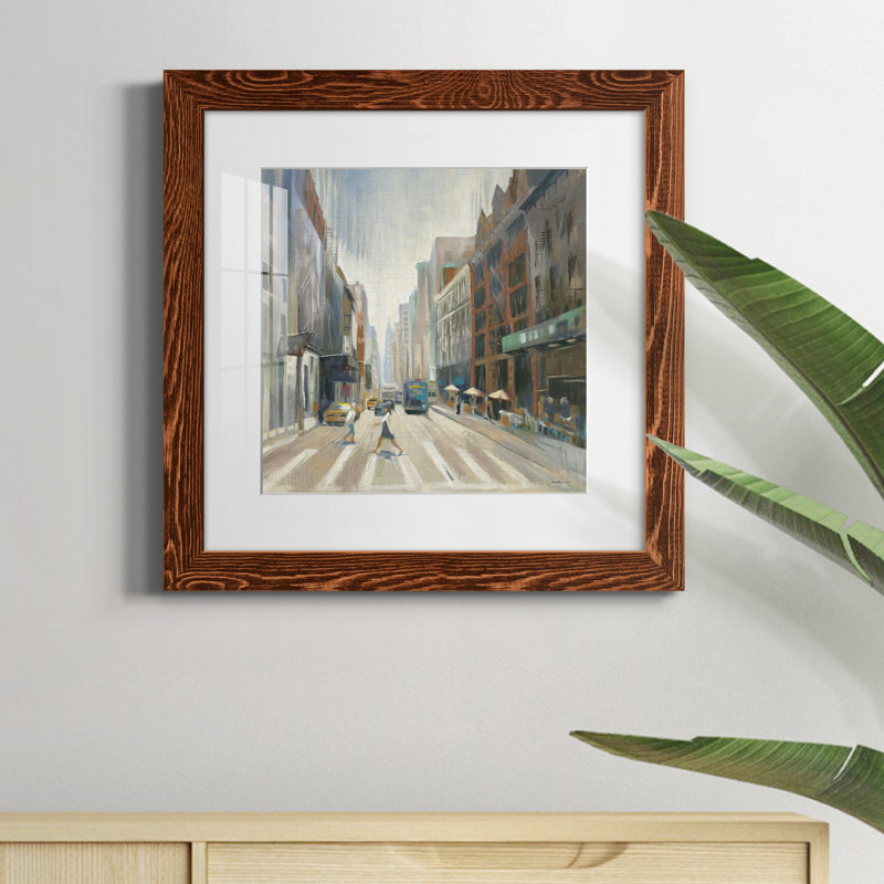 City View - Reproduction d'art sur papier encadrée, Papier érable, H 20 po x l 20 po x P 1,5 po