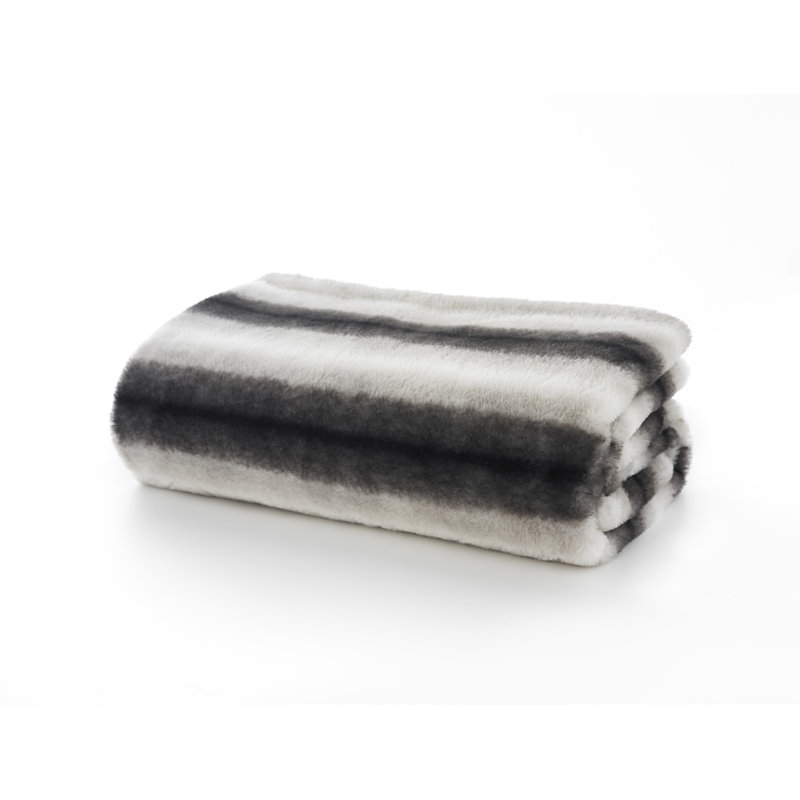 Quilted Throw Blanket, Mink