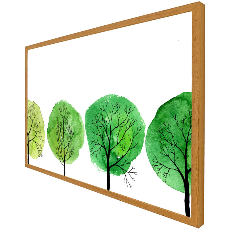 Ayr Single Picture Frame Print, 76cm H x 114cm W x 4cm D, Oak