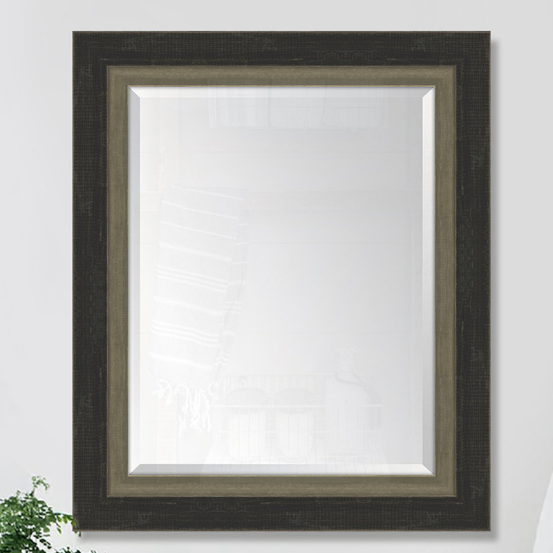 Mazie Wood Wall Mirror, Mint, 36" H x 30" W