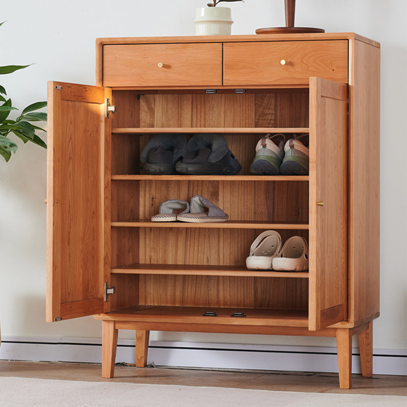 Armoire à chaussures moderne et simple, Brun