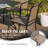 Leyre 6 - Person Metal Patio Dining Set with Rectangular Table-339681545