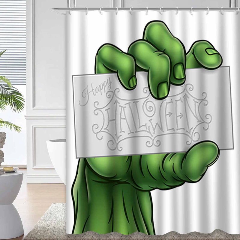 Rideau de douche avec 12 crochets, L 72 po x l 72 po