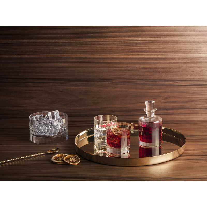 Fluted Collection Crystal Glass Whiskey Decanter