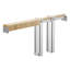 Ensemble de cadre pour porte coulissante à galandage, conçu pour les portes de 61 à 76 cm de large et 203 cm de hauteur, avec mécanisme de fermeture amortie bidirectionnel, coulissement fluide et silencieux, installation facile, acier galvanisé de qualité supérieure-116843480
