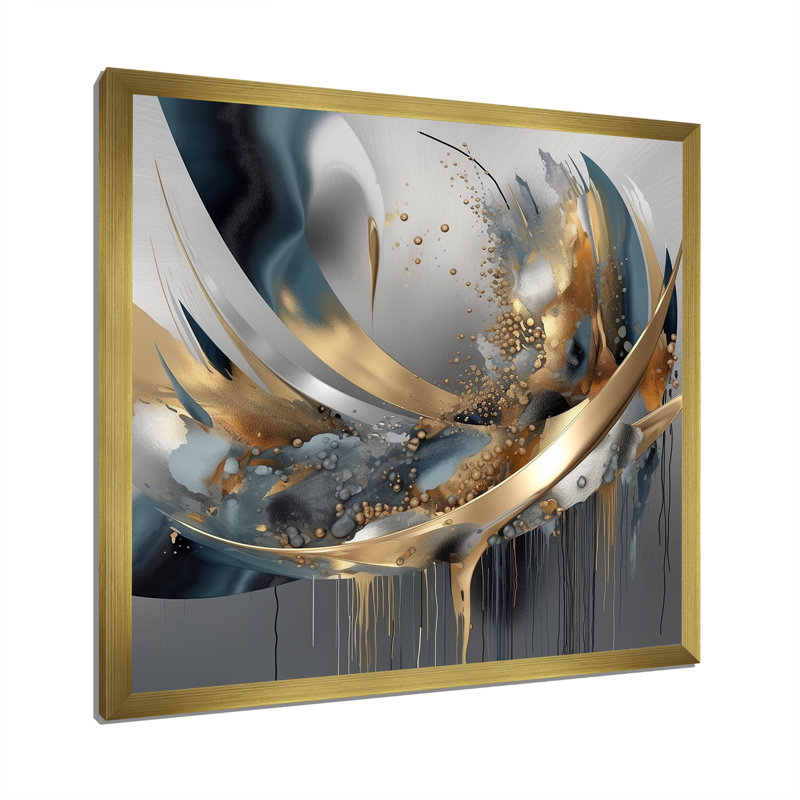 Décoration abstraite formes abstraites et lignes infinies I - Formes abstraites, H 16 po x l 16 po x P 1 po