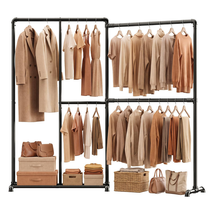 195cm Adjustable Clothing Rack