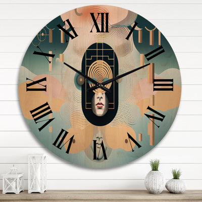 Horloge murale visionnaire à géométrie visionnaire