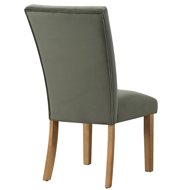 Chaise d'appoint en velours Artemis, Sable, Velours vert