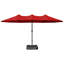 Parasol de marché rectangulaire avec base-1695550424