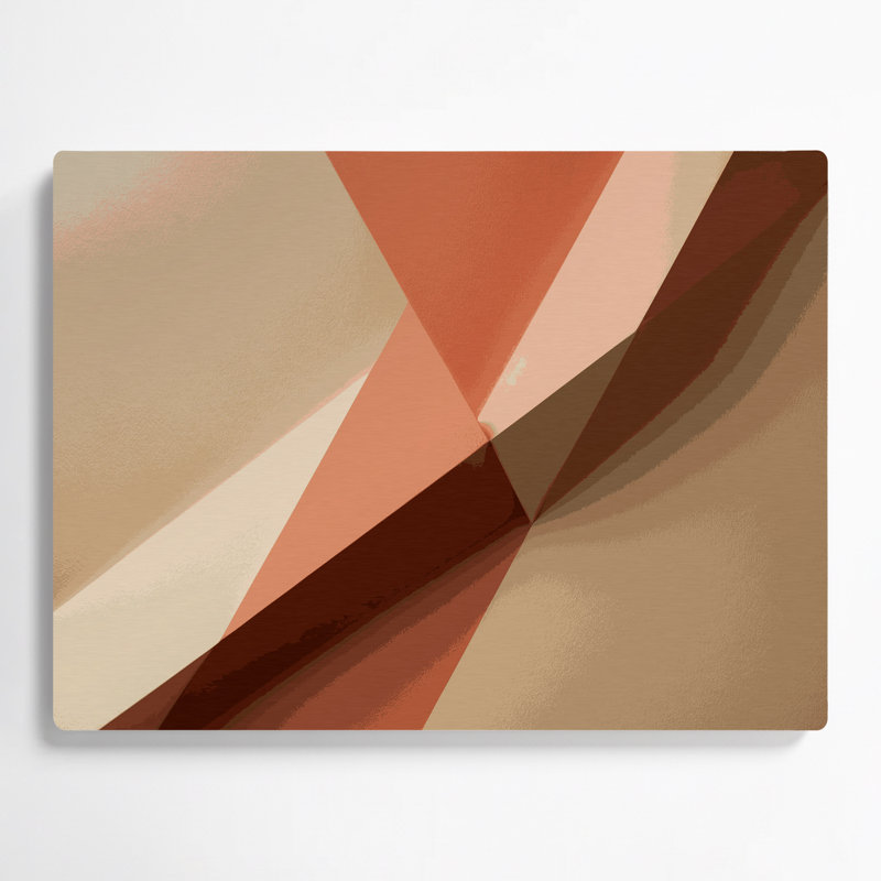 Minimalisme 28, art mural en métal brun, H 11 po x l 14 po