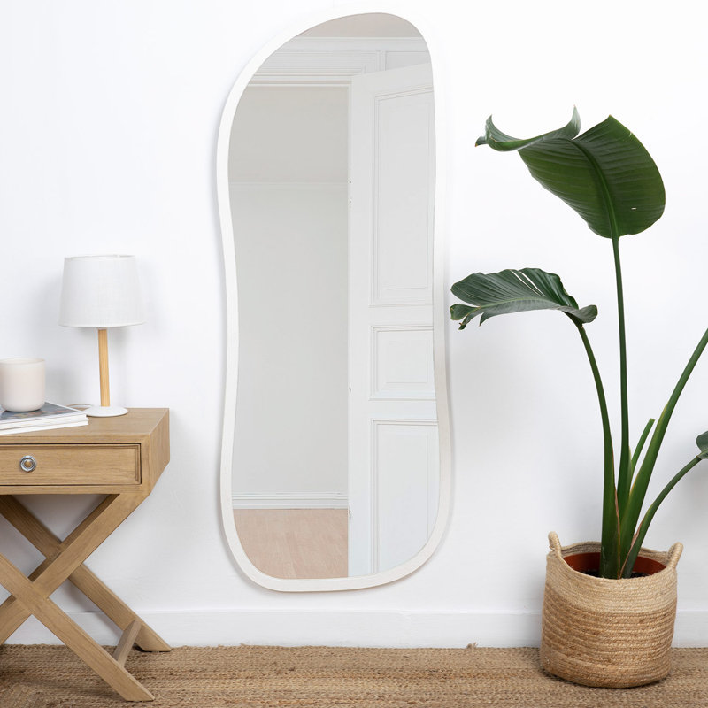 Leamarie Wood Flat Wall Mirror