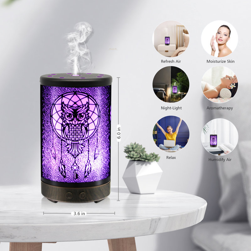 Diffuseur d'huiles essentielles en métal Daroma Owl