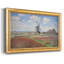 Tulip Fields with the Rijnsburg Windmill, 1886 - Claude Monet - Toile encadrée sur mesure-129244908-129244911-129244918