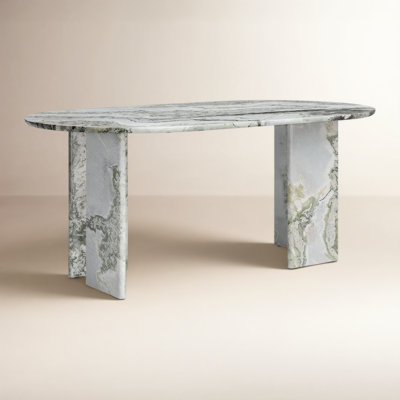 Arian 72'' Oval Marble Dining Table