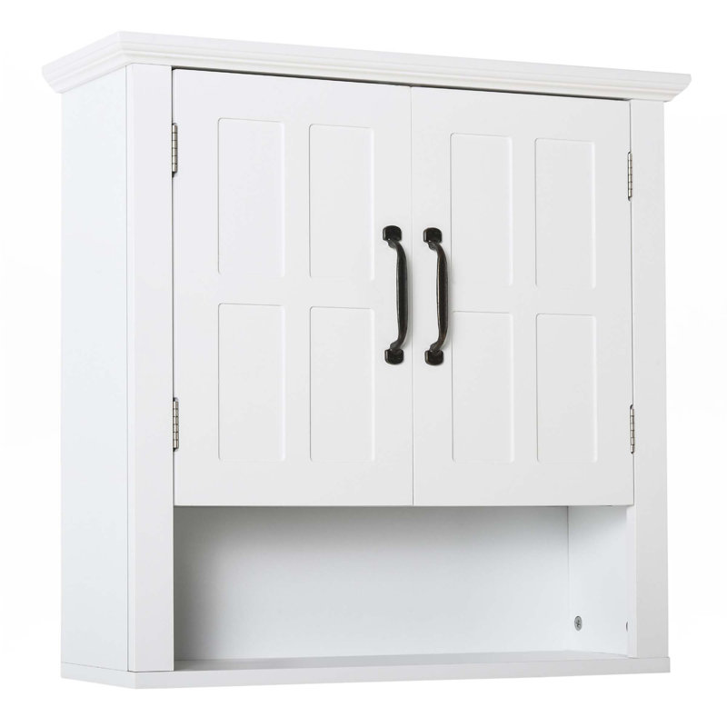 Pharmacie, armoire murale de salle de bain à 3 niveaux avec tablette réglable